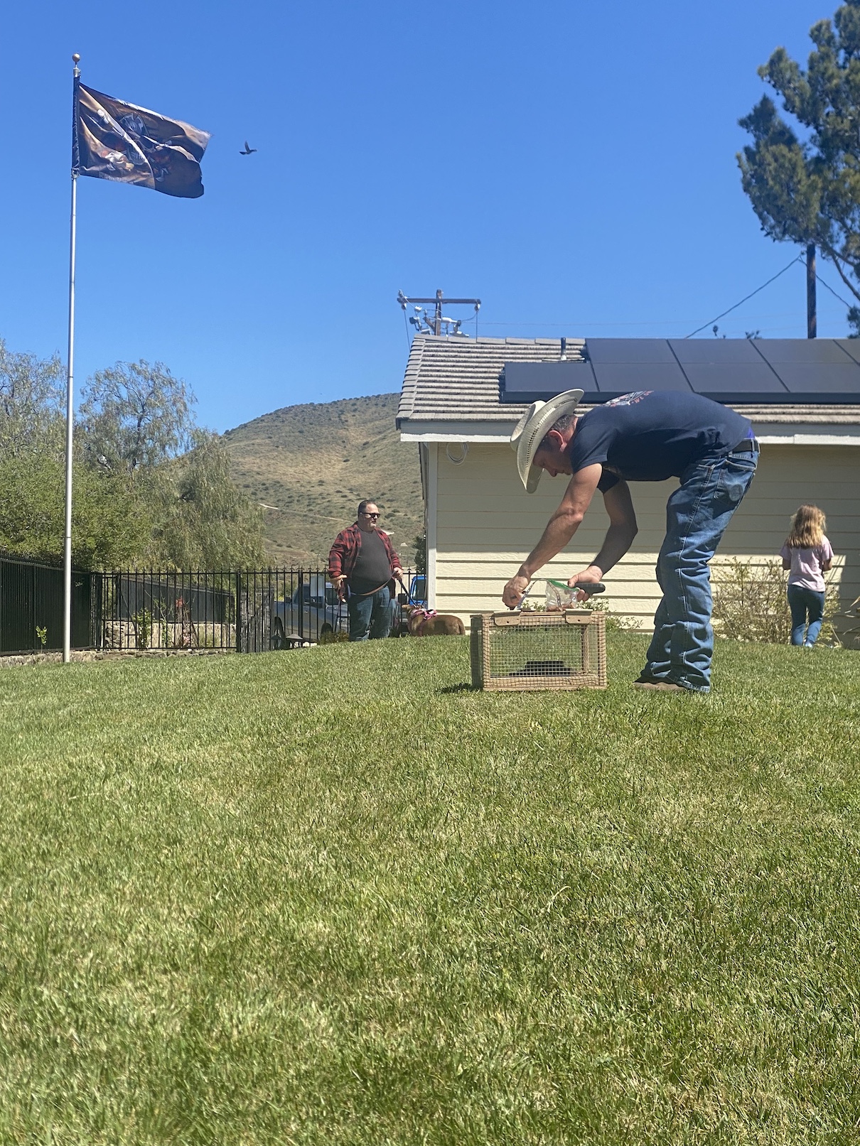 Lead Trainer Shane Armstrong on the rattlesnake training course