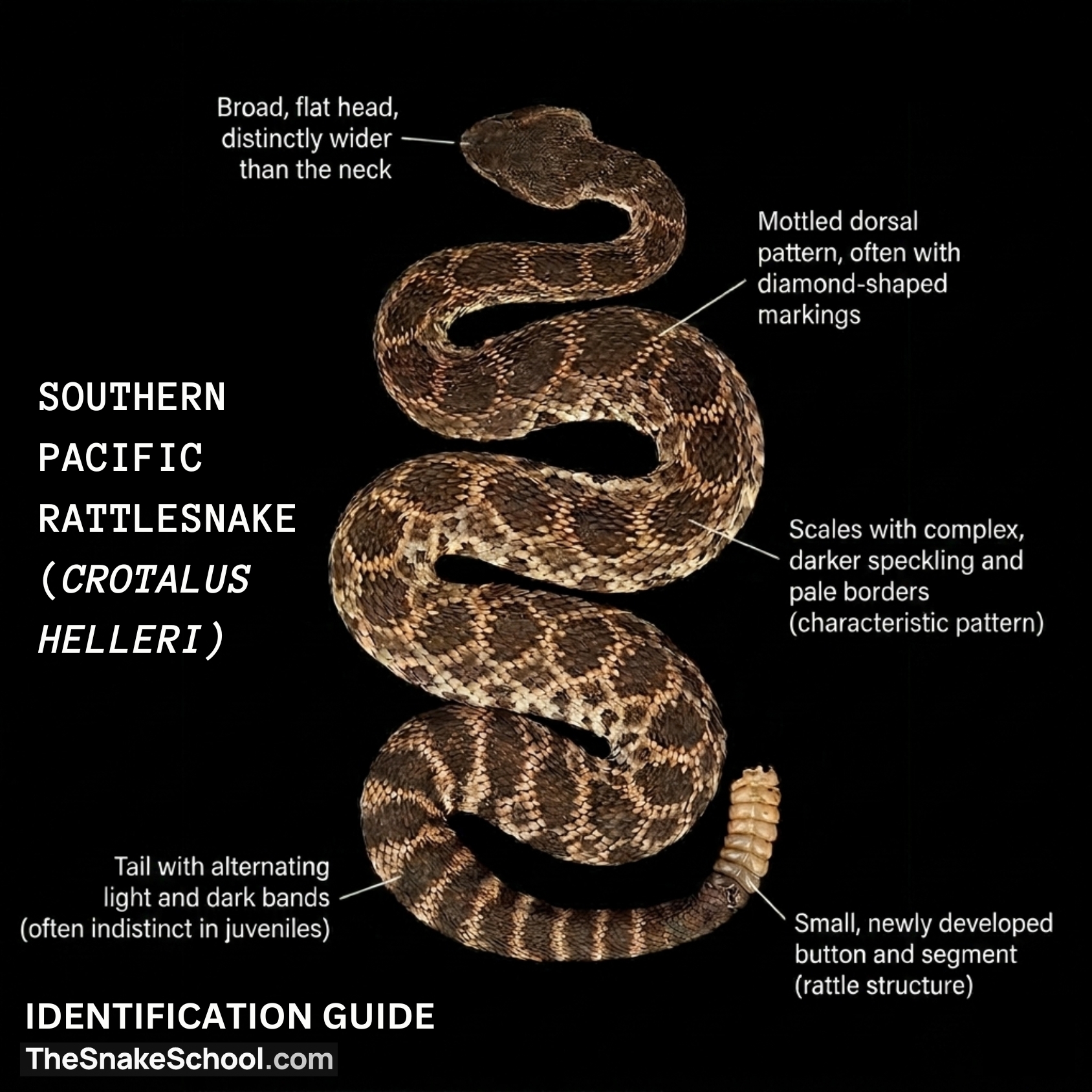 Southern Pacific Rattlesnake Identification Guide