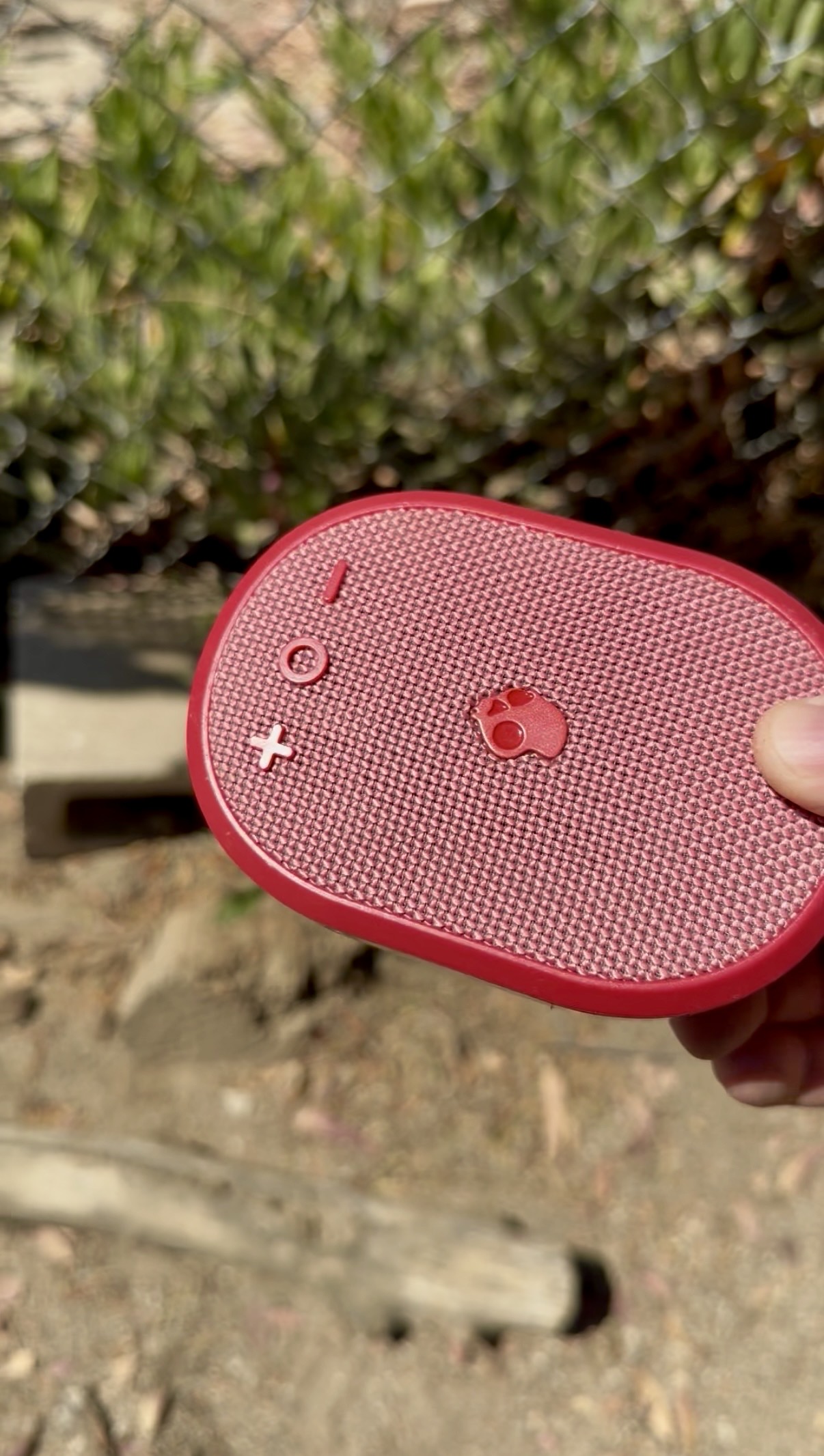 A hidden Bluetooth speaker used to play rattlesnake sounds during sound-only avoidance training